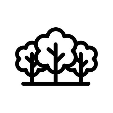 Orman Özeti Vektör Simgesi Tasarımı