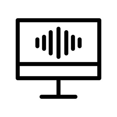  Ses Özeti Vektör Simgesi Tasarımı