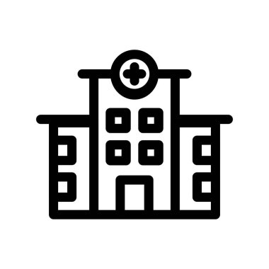 Hastane Ana Hattı Vektör Simgesi Tasarımı