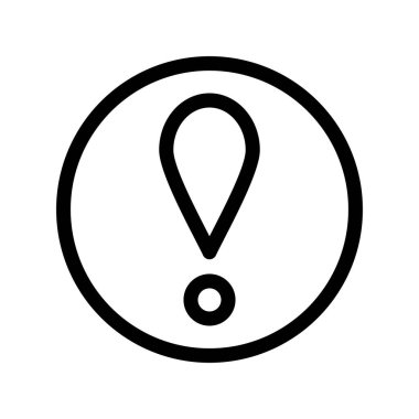 Uyarı Ana Hattı Vektör Simgesi Tasarımı