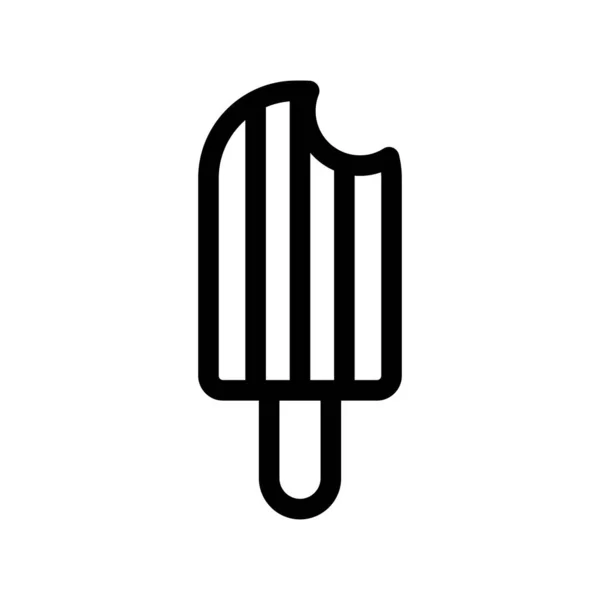 アイスクリーム概要 ベクトルアイコンデザイン — ストックベクタ