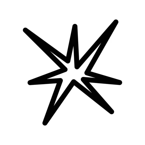 Flare Outline Vector Icon Desig — Vector de stock