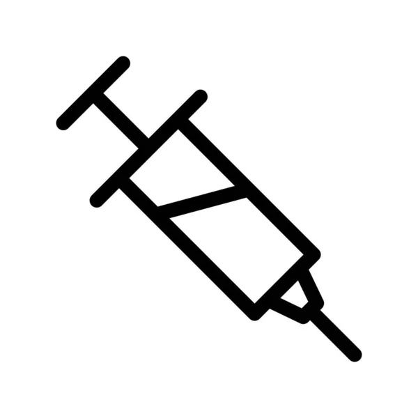 Syringe Outline Vector Icon Desig — Stock Vector