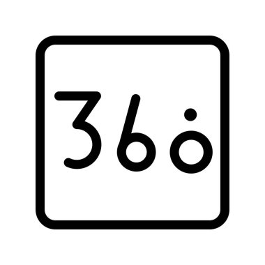 Sanal Tur Ana Hattı Vektör Simgesi Tasarımı