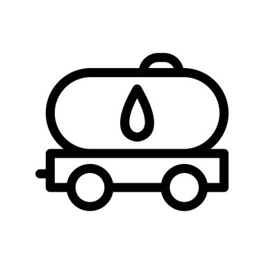 Depolama Tankı Özet Vektör Simgesi Tasarımı