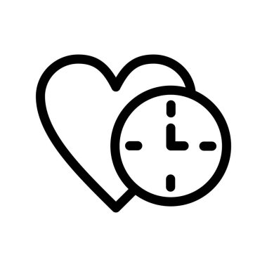 Saat Özeti Vektör Simgesi Tasarımı