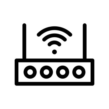 Yönlendirici Ana Hattı Vektör Simgesi Tasarımı