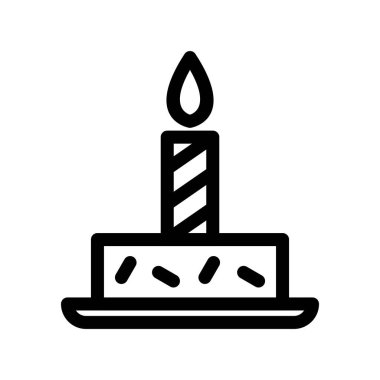  Doğum günü Pastası Özeti Vektör Simgesi Tasarımı