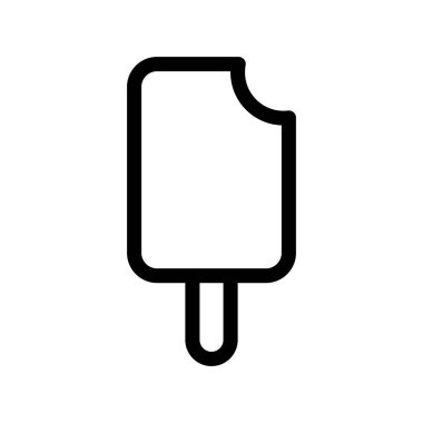 Dondurma Çubuğu Özet Vektör Simgesi Tasarımı