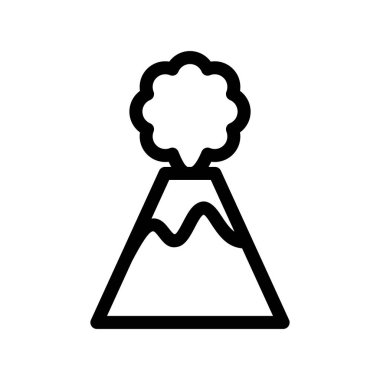 Volkan Ana Hattı Vektör Simgesi Tasarımı