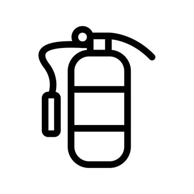 Yangın söndürücü Özet Vektör Simgesi Tasarımı