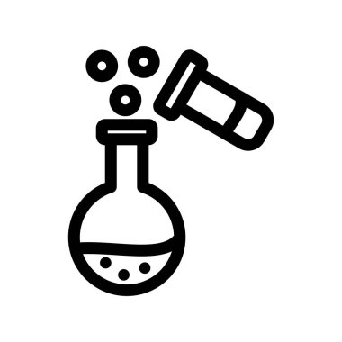 Deney Ana Hattı Vektör Simgesi Tasarımı