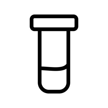 Test Tüpü Ana Hattı Vektör Simgesi Tasarımı