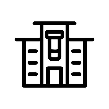  Araştırma Merkezi Ana Hattı Vektör Simgesi Tasarımı