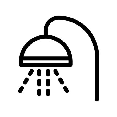 Duş Özeti Vektör Simgesi Tasarımı