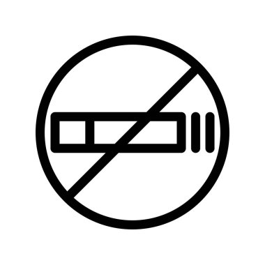 Sigara İçme Özeti Vektör Simgesi Tasarımı Yok