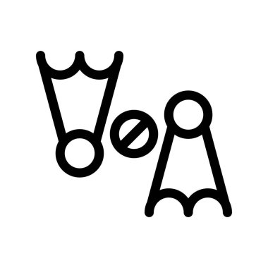 Fins Taslak Vektör Simgesi Tasarımı Yok