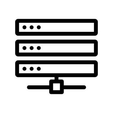 Sunucu Özeti Vektör Simgesi Tasarımı