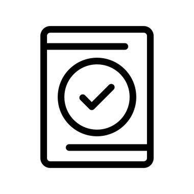 Taslak Vektör Simgesi Tasarımı Kontrol Et