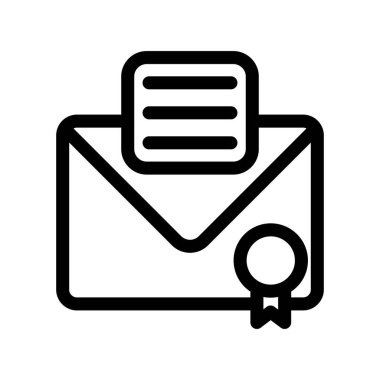 Dijital Sertifika Ana Hattı Vektör Simgesi Tasarımı