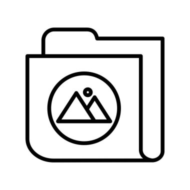 Galeri Dizini Taslak Vektör Simgesi Tasarımı