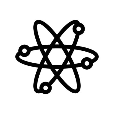 Atom Ana Hattı Vektör Simgesi Tasarımı