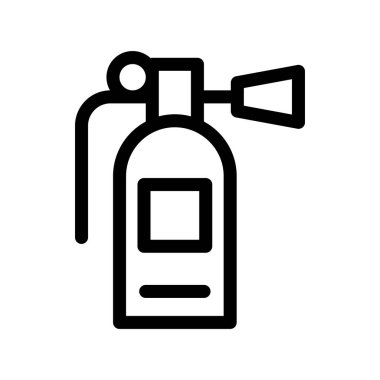 Yangın söndürücü Özet Vektör Simgesi Tasarımı
