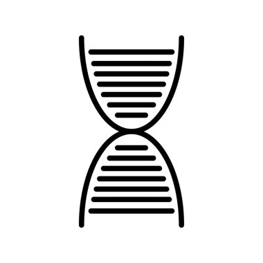 DNA Yapısı Taslak Vektör Simgesi Tasarımı