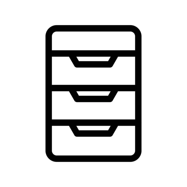 Servidor Outline Vector Icon Desig — Vetor de Stock