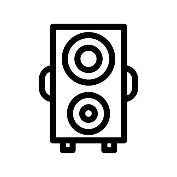 Esquema Del Altavoz Vector Icono Desig — Vector de stock