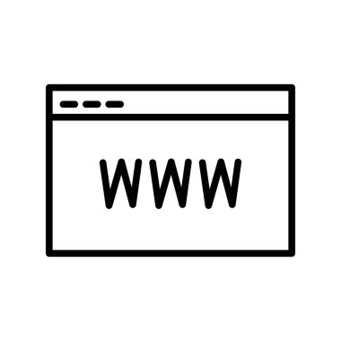 Web Sitesi Taslak Vektör Simgesi Tasarımı