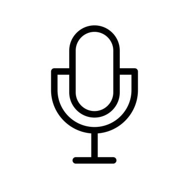 Podcast Ana Hattı Vektör Simgesi Tasarımı