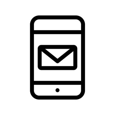  E- posta Ana Hattı Vektör Simgesi Tasarımı