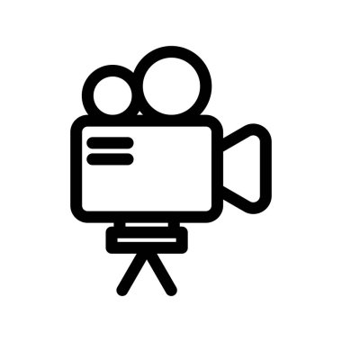 Video Kamera Ana Hattı Vektör Simgesi Tasarımı