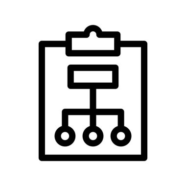 Çalışma Akışı Ana Hattı Vektör Simgesi Tasarımı