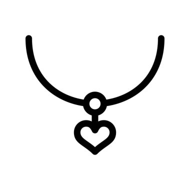 Kolye Taslak Vektör Simgesi Tasarımı