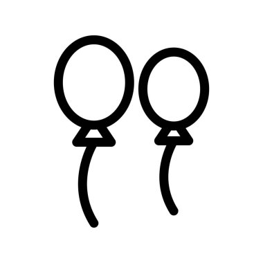 Balonlar Taslak Vektör Simgesi Tasarımı