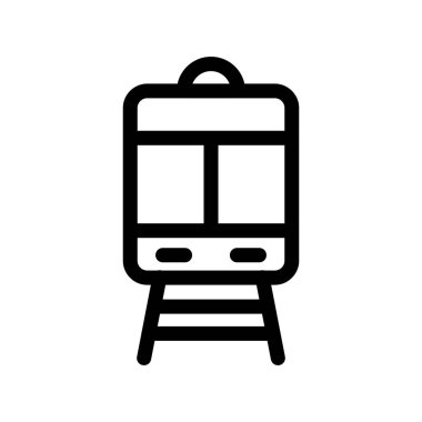 Tren Ana Hattı Vektör Simgesi Tasarımı