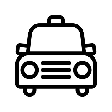 Taksi Ana Hattı Vektör Simgesi Tasarımı