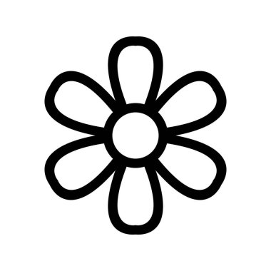  Çiçek Taslak Vektör Simgesi Tasarımı