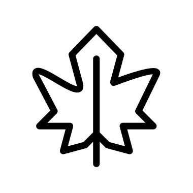 Yaprak Özeti Vektör Simgesi Tasarımı