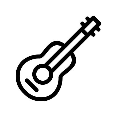 Gitar Özeti Vektör Simgesi Tasarımı
