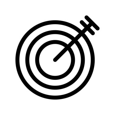 Hedef Ana Hattı Vektör Simgesi Tasarımı