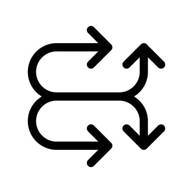 Kabaran Ok Ana Hattı Vektör Simgesi Tasarımı