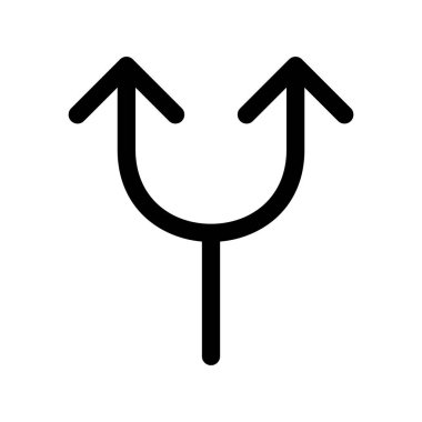 Çift Yönlü Ok Özet Vektör Simgesi Tasarımı