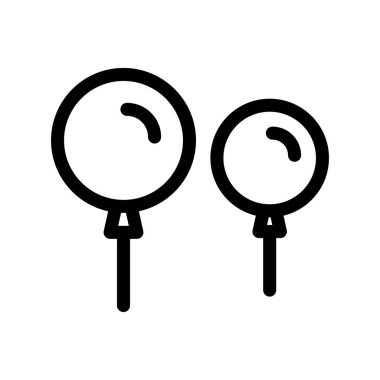 Balon Taslak Vektör Simgesi Tasarımı