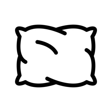 Yastık Taslak Vektör Simgesi Tasarımı