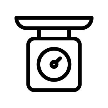 Bebek Ağırlığı Taslak Vektör Simgesi Tasarımı