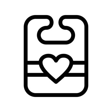 Bib Taslak Vektör Simgesi Tasarımı