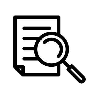 Araştırma Özeti Vektör Simgesi Tasarımı